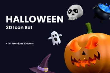 Halloween 3D Illustration Pack