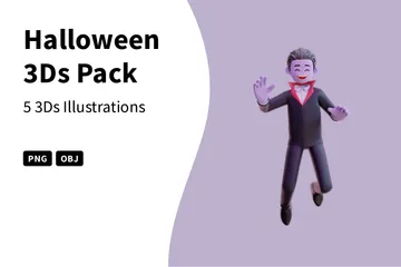 Halloween 3D Illustration Pack