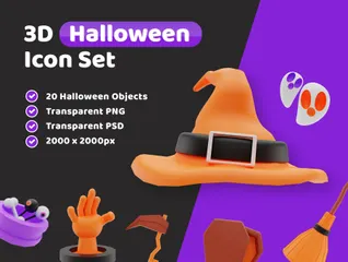 Halloween 3D Illustration Pack