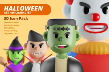 Avatar de Halloween Pacote de Icon 3D