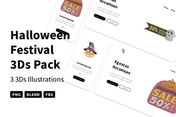 Halloween Festival 3D Icon Pack