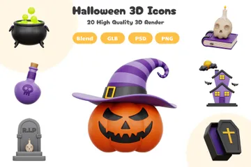 Halloween Festival 3D Icon Pack