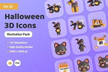 Halloween Vol 2 3D Icon Pack