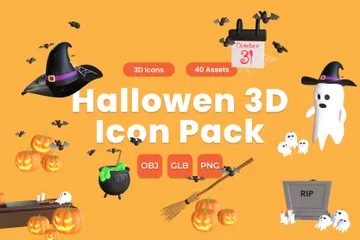 Hallowen 3D Icon Pack