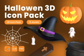 Hallowen 3D Icon Pack