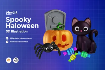 Haloween 3D Icon Pack