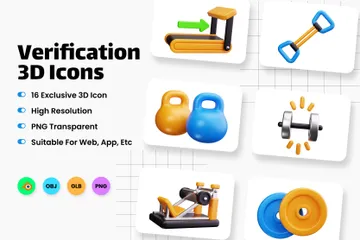 Musculation Pack 3D Icon