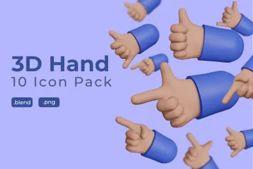 Hand 3D Icon Pack