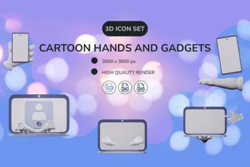 Hand And Gadgets 3D Icon Pack