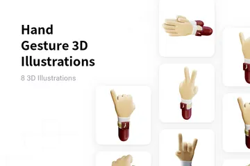 Hand Gesture 3D Illustration Pack