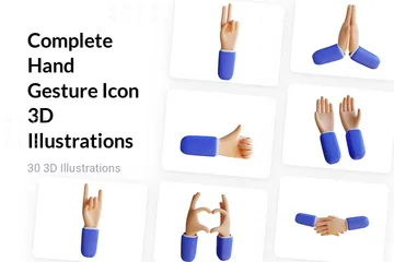 Hand Gesture 3D Illustration Pack