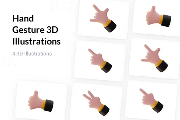 Hand Gesture 3D Illustration Pack