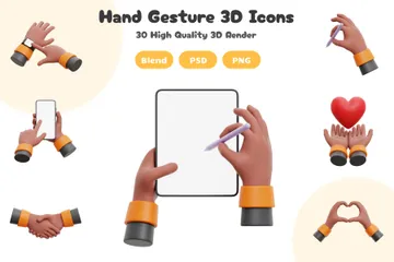 Handbewegung 3D Icon Pack