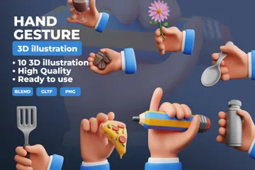 Handbewegung 3D Icon Pack