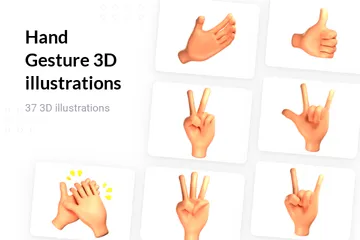 Handbewegung 3D Illustration Pack