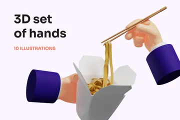 Hands 3D Illustration Pack