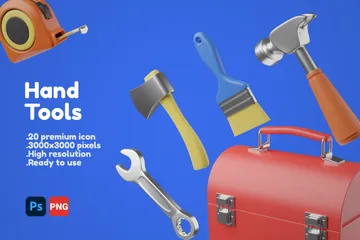 Hands Tools 3D Illustration Pack