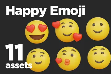 Happy Emoji 3D Icon Pack