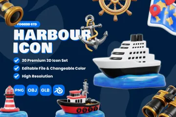 Harbour 3D Icon Pack