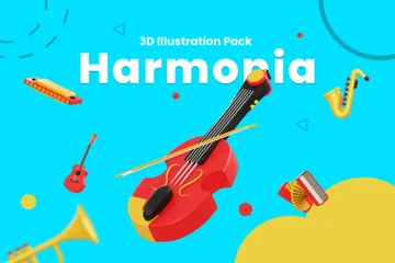Harmonia Pacote de Illustration 3D
