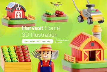 Harvest Home 3D Icon Pack