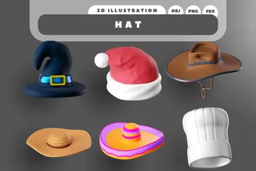 Hat 3D Icon Pack