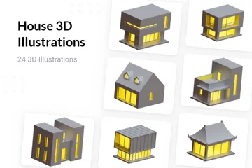 Haus 3D Illustration Pack