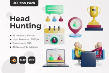 Head Hunting 3D Icon Pack