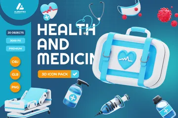 Health And Medicine 3D Illustration Pack