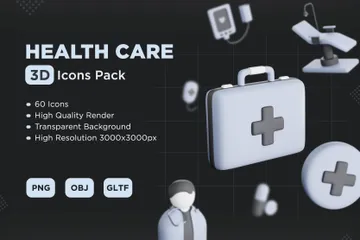 Health Care 3D Icon Pack