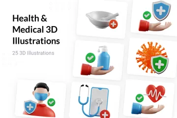 Health & Medical 3D Illustration Pack