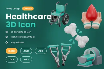 Healthcare 2 3D Icon Pack