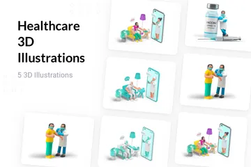 Healthcare 3D Illustration Pack