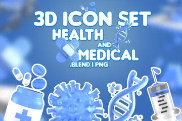 HEALTHCARE AND MEDICAL 3D Icon Pack