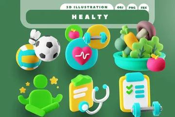 Healty 3D Icon Pack