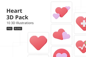 Heart 3D Icon Pack