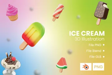 Helado Paquete de Icon 3D