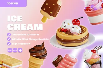 Helado Paquete de Icon 3D