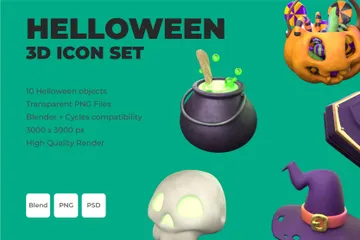 Helloween Pacote de Icon 3D