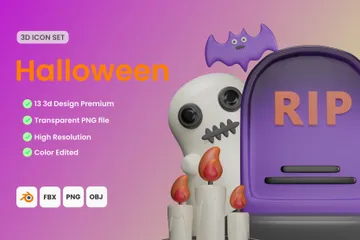 Helloween 3D Icon Pack