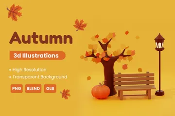 Herbstsaison 3D Icon Pack