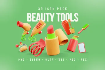 Herramientas de belleza 02 Paquete de Icon 3D