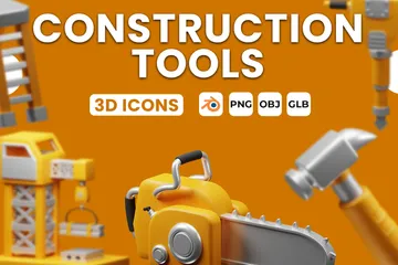 Herramientas de construcción 3D Icon Pack