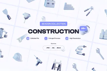 Herramientas de construcción Paquete de Icon 3D