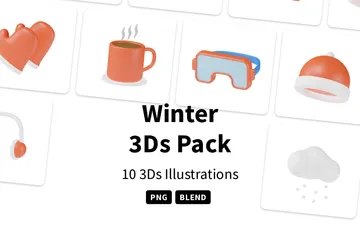 Hiver Pack 3D Icon