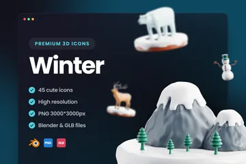 Hiver Pack 3D Icon