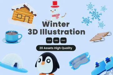 Hiver Pack 3D Icon