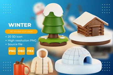 Hiver Pack 3D Icon