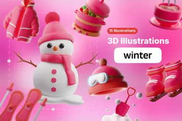 Hiver Pack 3D Icon