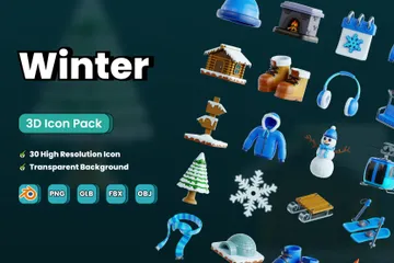 Hiver Pack 3D Icon